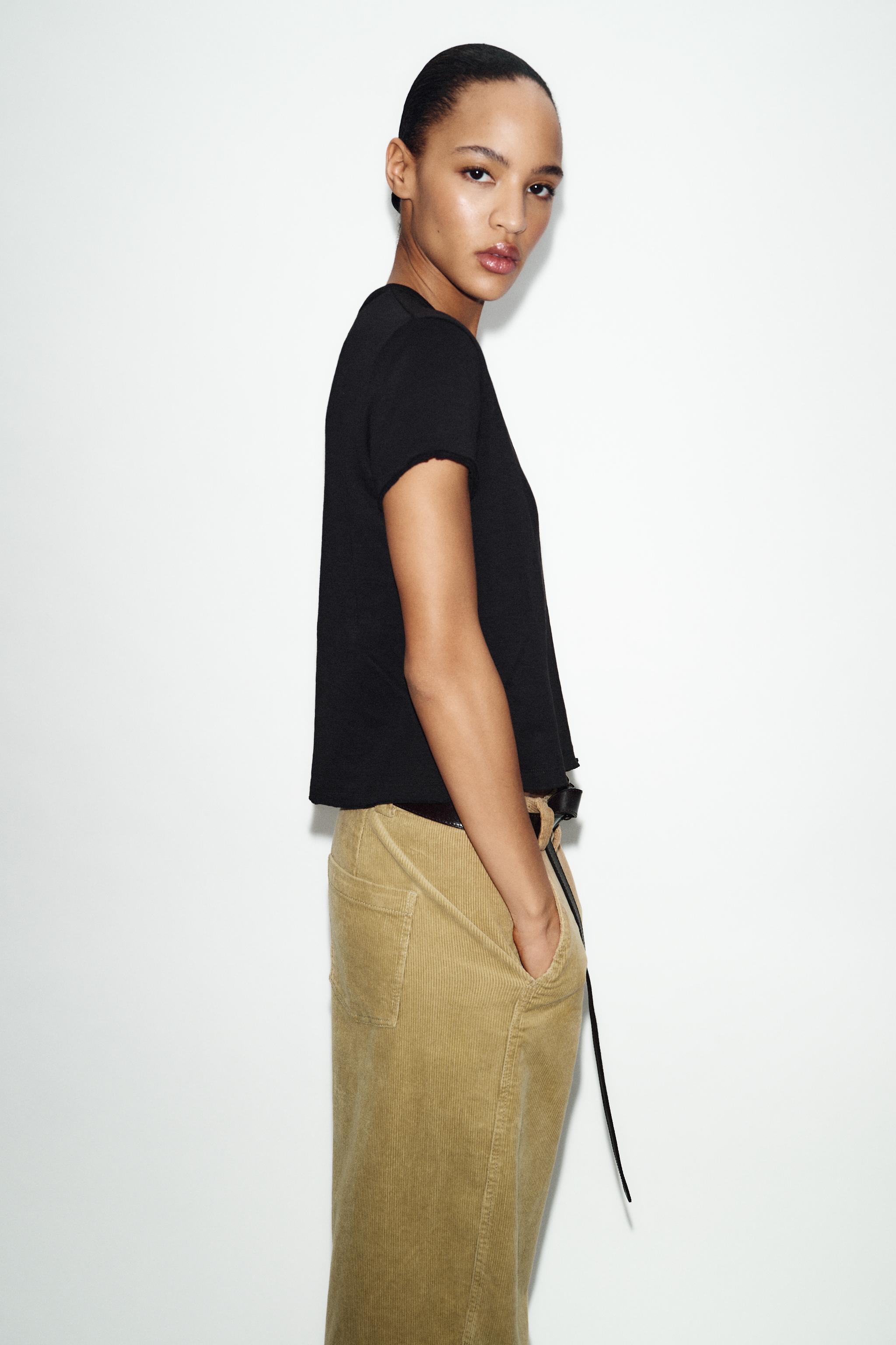 T-SHIRT COTON MANCHES COURTES